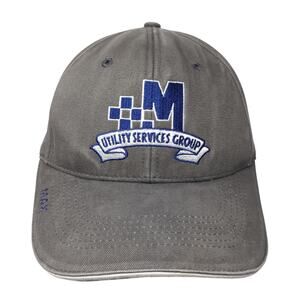 Max Utility Services Group Baseball Cap Gray One Size Adjustable Embroidered